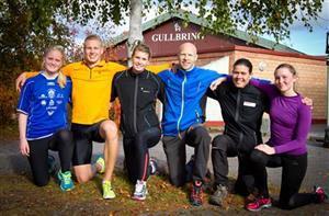 Frisklivssentralen samarbeider med HiT. Her er studentane Ida Tollehaugen, Sondre Risdal Solheim, Caroline Nygaard, Frisklivskoordinator Svein Ivar Forberg, Høgskulelektor Laila Hjort Nielsen og student Guro Akerlie - Klikk for stort bilde